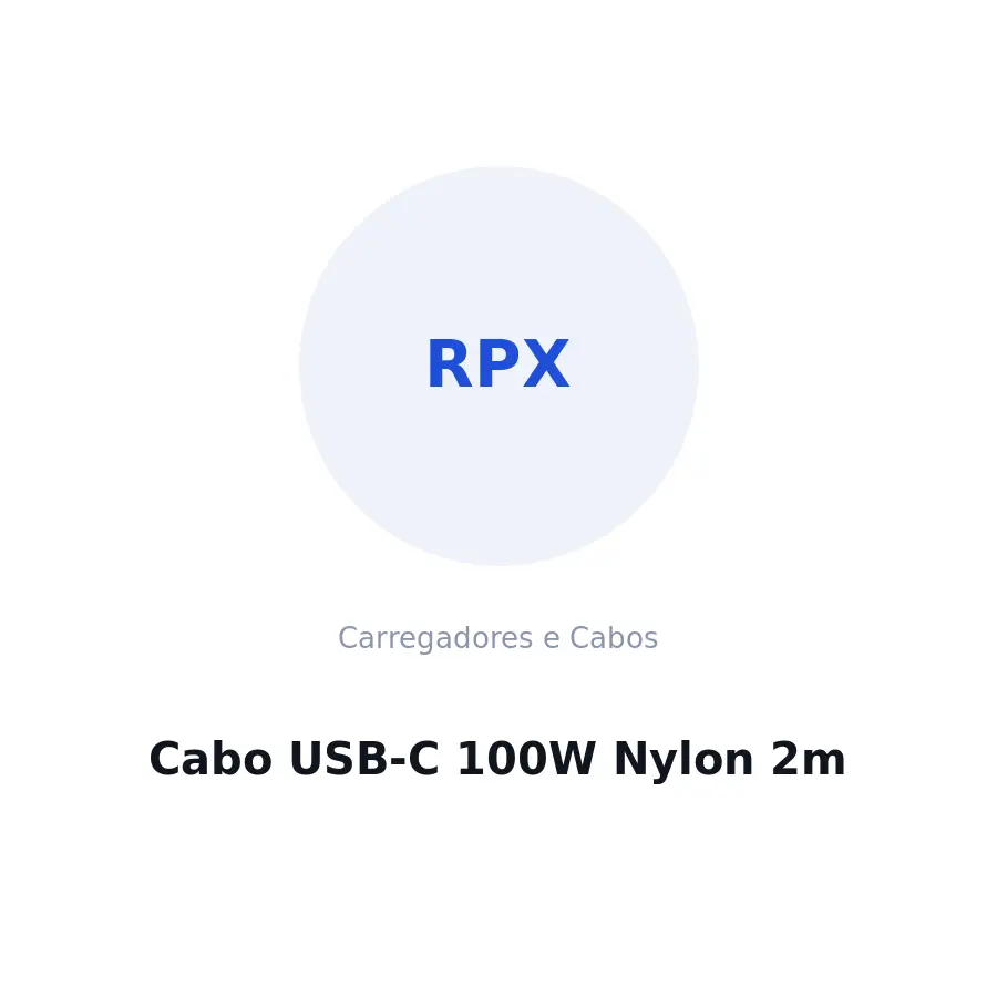 Cabo USB-C 100W Nylon 2m