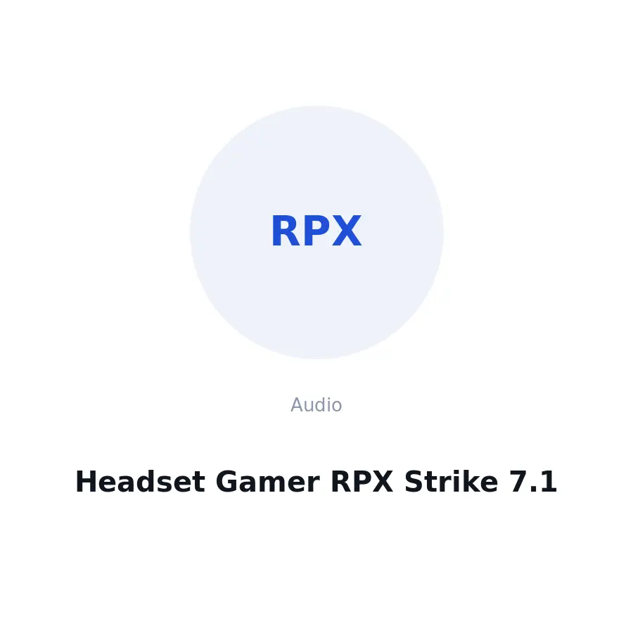 Headset Gamer RPX Strike 7.1
