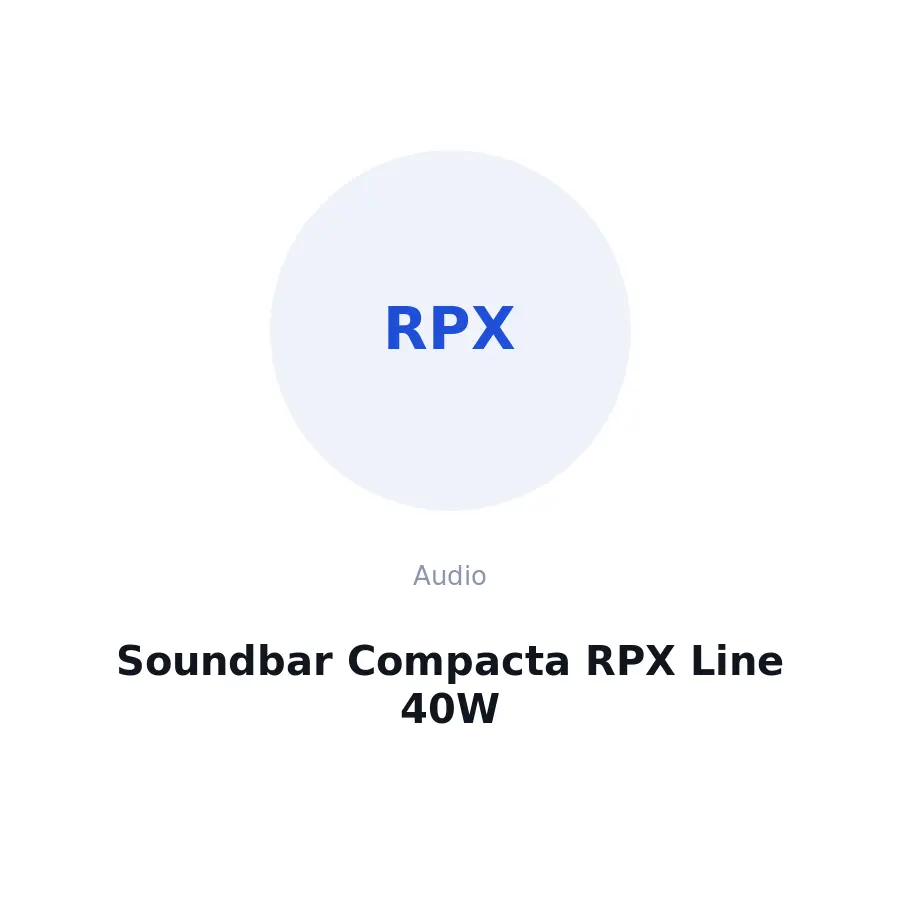 Soundbar Compacta RPX Line 40W